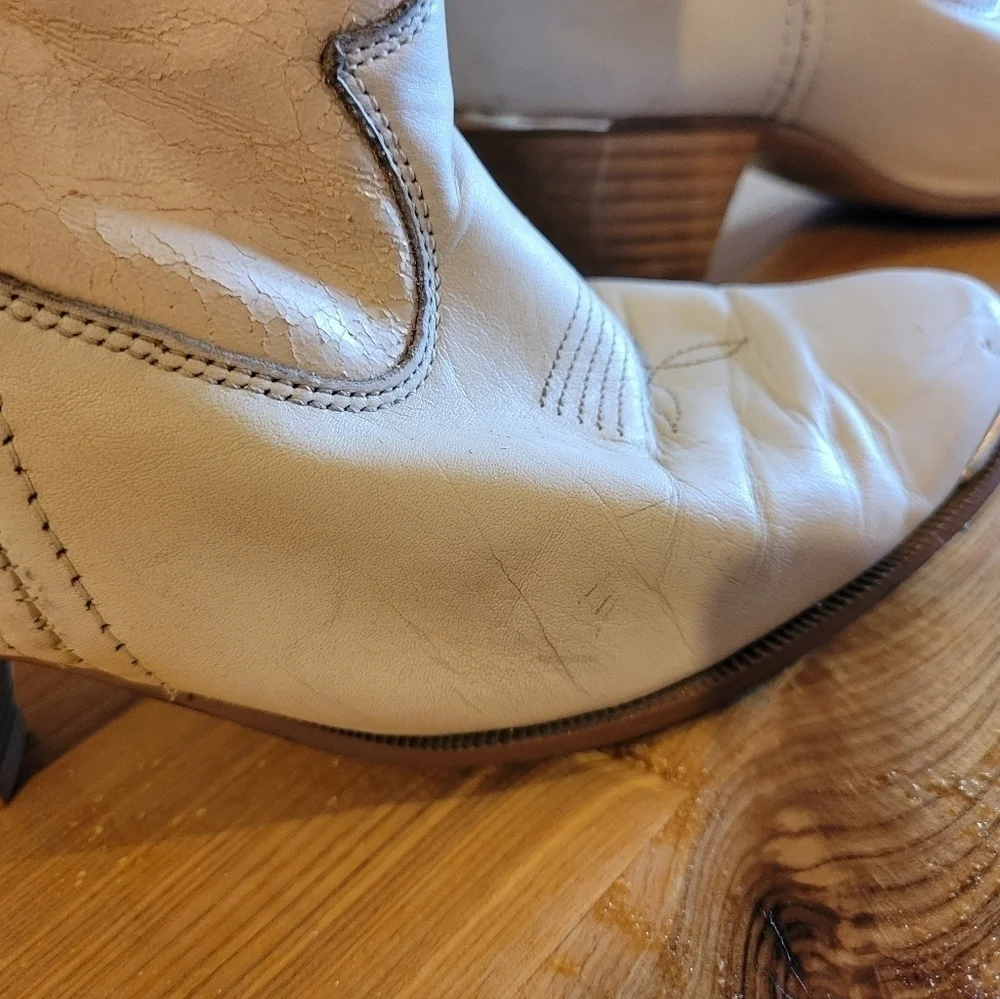 Dingo Vintage 80's ivory boot womens size 6.5 - Picture 11 of 16